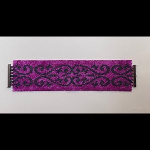 Beaded evening beauty peyote bracelet